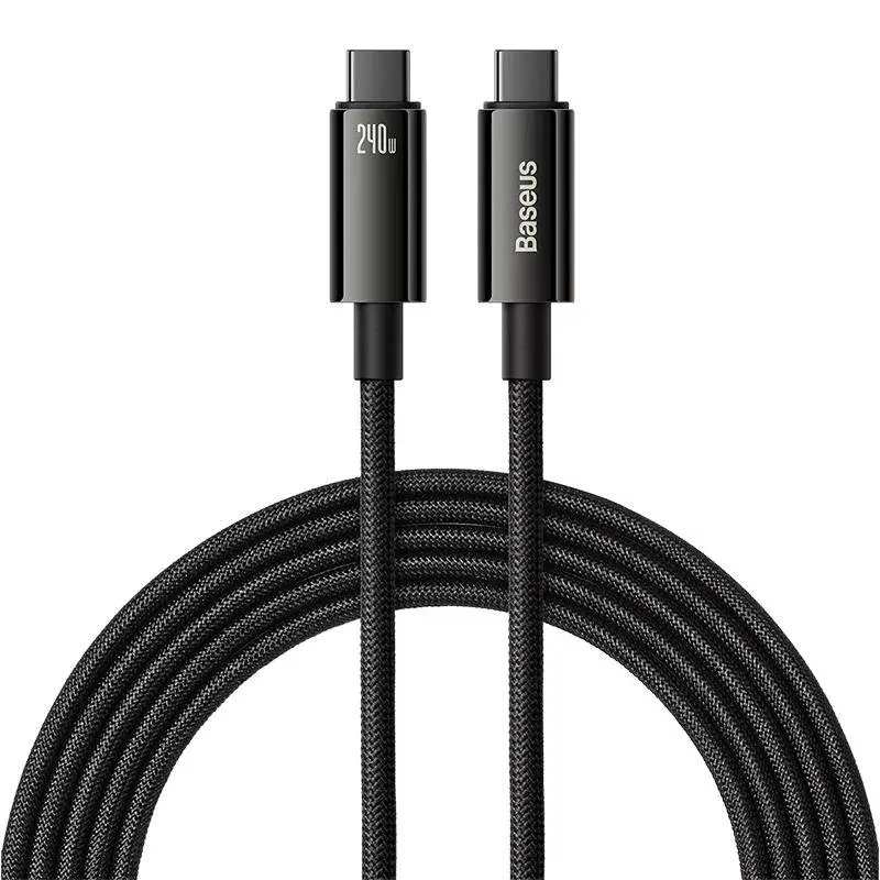 USB-C - USB-C -kaapeli Baseus Tungsten Gold 240W 3m