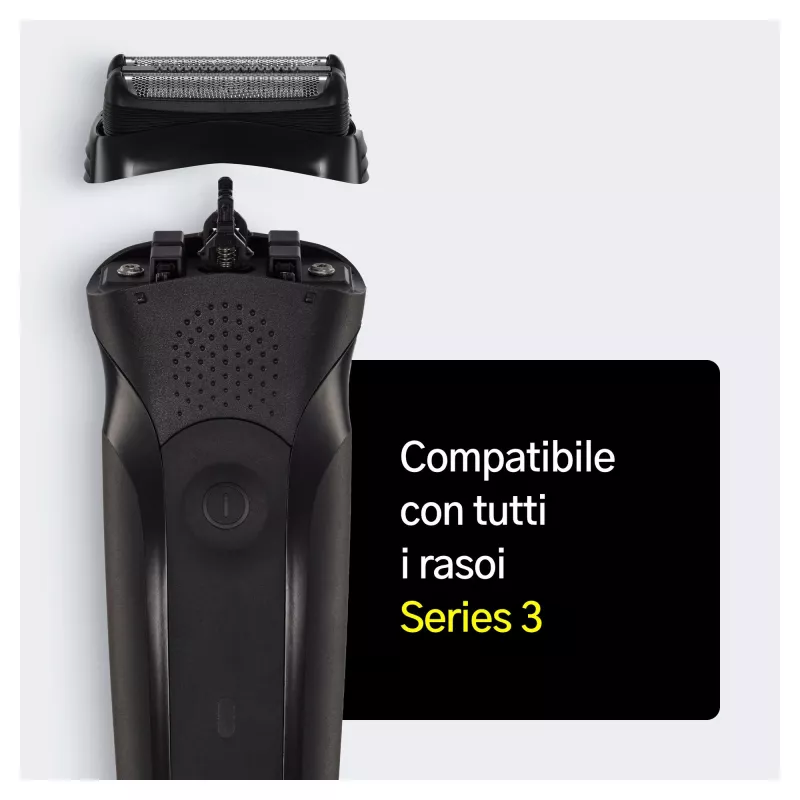Braun Series 3 21B vaihtopääkasetti sähköparranajokoneeseen – musta