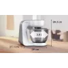 Yleiskone Bosch Serie 4 MUM58200 — 1000 W, 3,9 L ruostumaton teräskulho, valkoinen