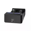 Laturi XTAR SC2 Li-Ion 18650 USB-C 2 paikkaa, USB-C-virtalähde, LED-merkkivalot, musta