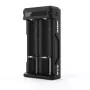 Laturi XTAR SC2 Li-Ion 18650 USB-C 2 paikkaa, USB-C-virtalähde, LED-merkkivalot, musta