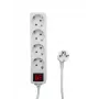Microconnect MC-GRU0045WS jatkojohto 5 m 4 AC-lähtöä sisäkäyttöön valkoinen