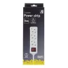 Microconnect GRU0035WS jatkojohto 5 m 3 AC-lähtöä valkoinen