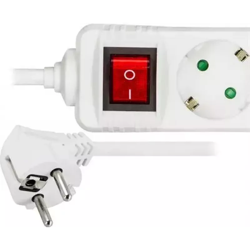 Microconnect GRU0035WS jatkojohto 5 m 3 AC-lähtöä valkoinen