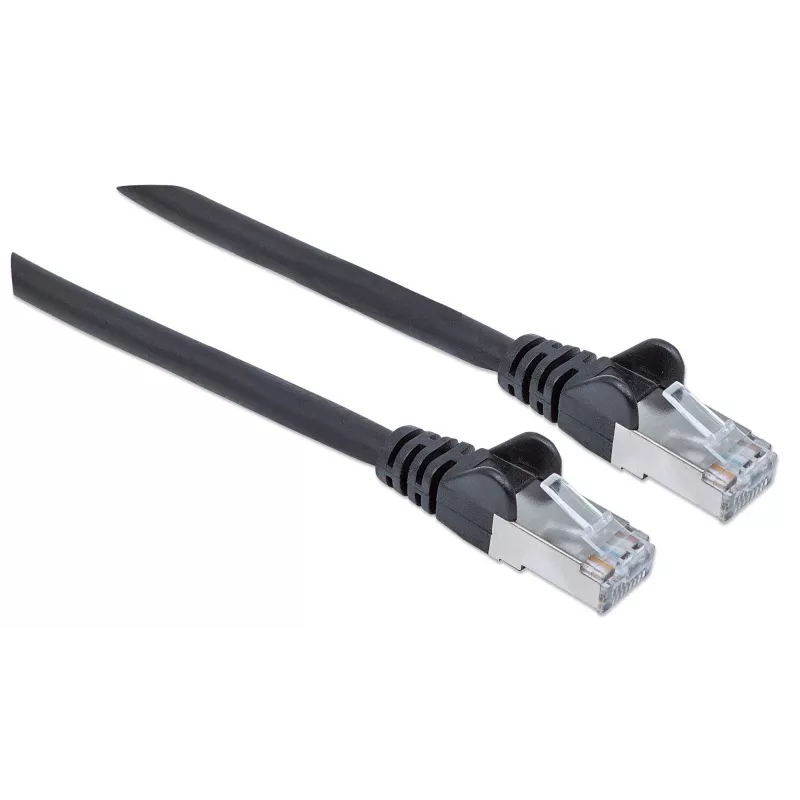 Verkkokaapeli Intellinet Cat6A RJ45 1,5 m musta