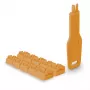 Portinestosarja Lindy RJ45-porttilukot oranssi 10 kpl + 1 avain