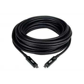 USB-C-AOC-kaapeli ATEN UE3410F-AT, 10 m, USB-C - USB-C, 10 Gbit/s, musta