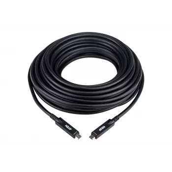 USB-C aktiivinen optinen kaapeli 15 m ATEN UE3415F — USB-C - USB-C, 15 Gbit/s, musta