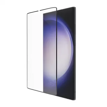dbramante1928 Eco-Shield Samsung Galaxy S23 Ultra musta reunapöly naarmuuntumaton näytönsuoja karkaistusta lasista