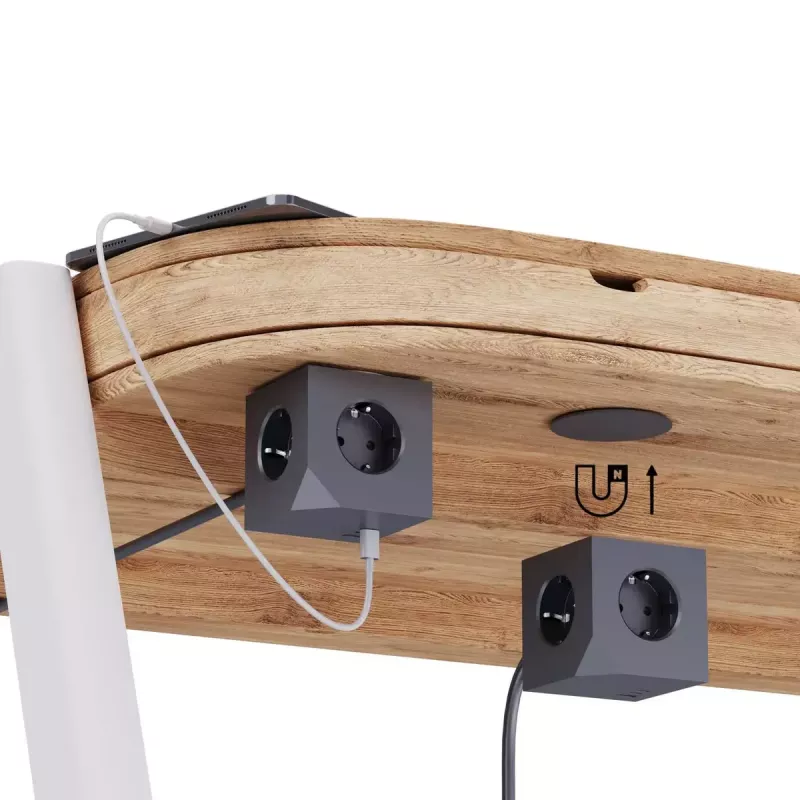MicroConnect Power Cube, 3 Schuko-pistorasiaa, magneettinen