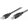 Microconnect USBAB3B-LSZH USB-kaapeli USB 2.0 3 m USB A USB B musta