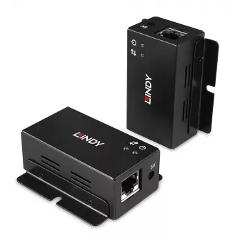Verkkolähetin ja -vastaanotin Lindy 50m 2 Port USB 2.0 Cat. 6 -jatko