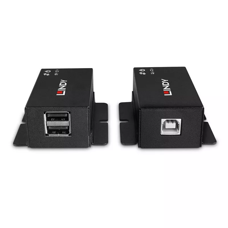 Verkkolähetin ja -vastaanotin Lindy 50m 2 Port USB 2.0 Cat. 6 -jatko