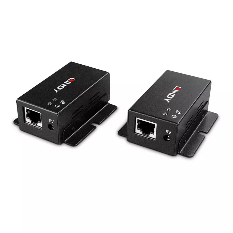 Verkkolähetin ja -vastaanotin Lindy 50m 2 Port USB 2.0 Cat. 6 -jatko