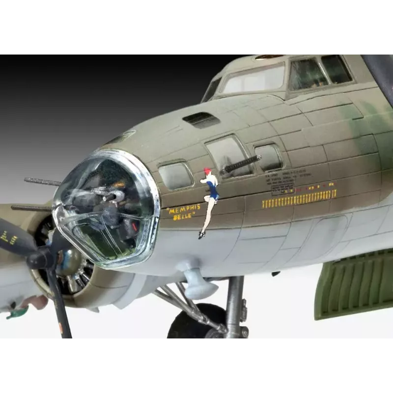 Kiinteäsiipisen lentokoneen malli Revell B-17F Memphis Belle