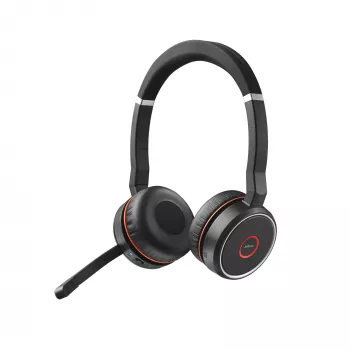 Kuulokemikrofoni Jabra Evolve 75 SE MS stereo johdollinen langaton Bluetooth 30m kantama