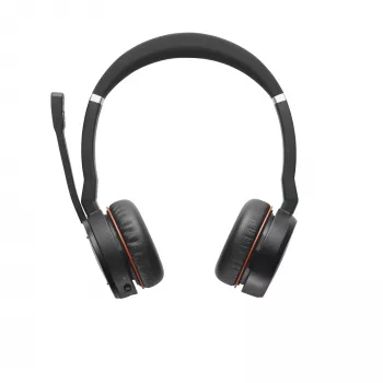 Kuulokemikrofoni Jabra Evolve 75 SE MS stereo johdollinen langaton Bluetooth 30m kantama