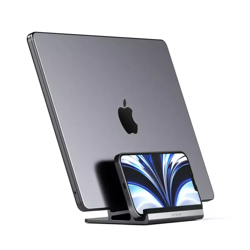 Kannettavan ja tabletin teline Satechi ST-ADVSM hopea yhteensopiva MacBook Pron kanssa