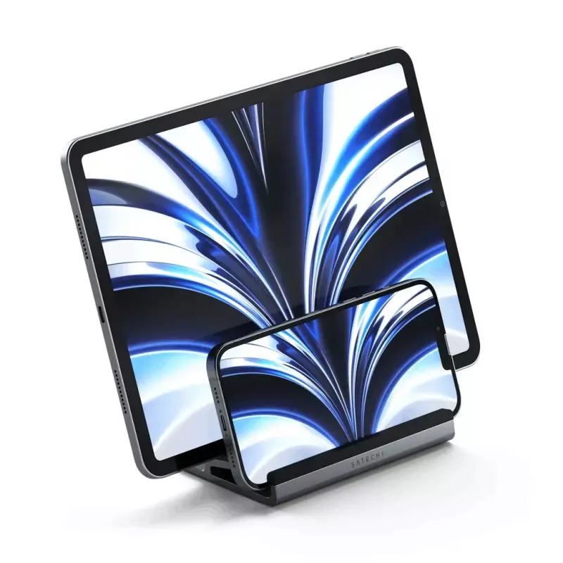 Kannettavan ja tabletin teline Satechi ST-ADVSM hopea yhteensopiva MacBook Pron kanssa