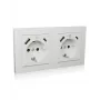 ICY BOX IB-MPS4200W-PD pistorasia tyyppi F + USB A + USB C valkoinen