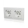 ICY BOX IB-MPS4200W-PD pistorasia tyyppi F + USB A + USB C valkoinen
