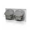 ICY BOX IB-MPS4200W-PD pistorasia tyyppi F + USB A + USB C valkoinen