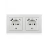 ICY BOX IB-MPS4200W-PD pistorasia tyyppi F + USB A + USB C valkoinen