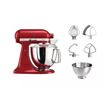 KitchenAid Artisan 5KSM175PS yleiskone — 300 W, 4,8 l ruostumaton teräskulho, punainen