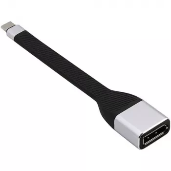 Techly ICOC-USBC-DP12 videokaapeli-adapteri 0,131 m USB Type-C DisplayPort musta