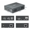 AV-jatkosarja (lähetin ja vastaanotin) LEVELONE HVE-8111, 3840x2160, Cat6, USB-A/USB-B, DC 12V (2 kpl)
