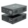 AV-jatkosarja (lähetin ja vastaanotin) LEVELONE HVE-8111, 3840x2160, Cat6, USB-A/USB-B, DC 12V (2 kpl)