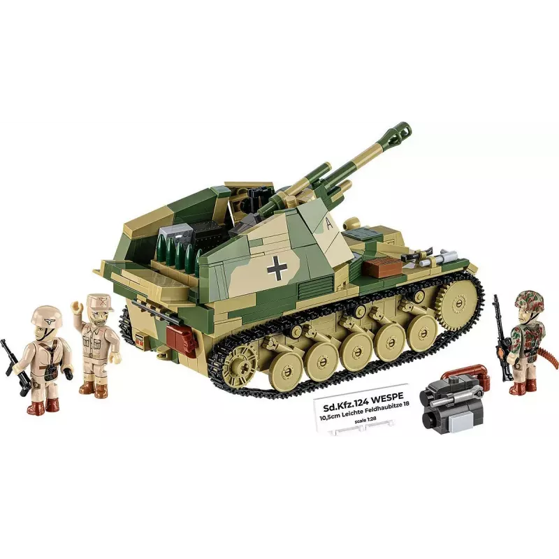Cobi Blocks SD.KFZ.124 Wespe rakennussarja, 860 palikkaa