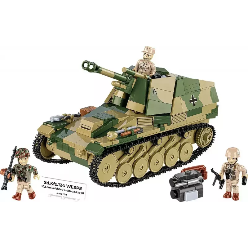 Cobi Blocks SD.KFZ.124 Wespe rakennussarja, 860 palikkaa