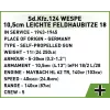 Cobi Blocks SD.KFZ.124 Wespe rakennussarja, 860 palikkaa