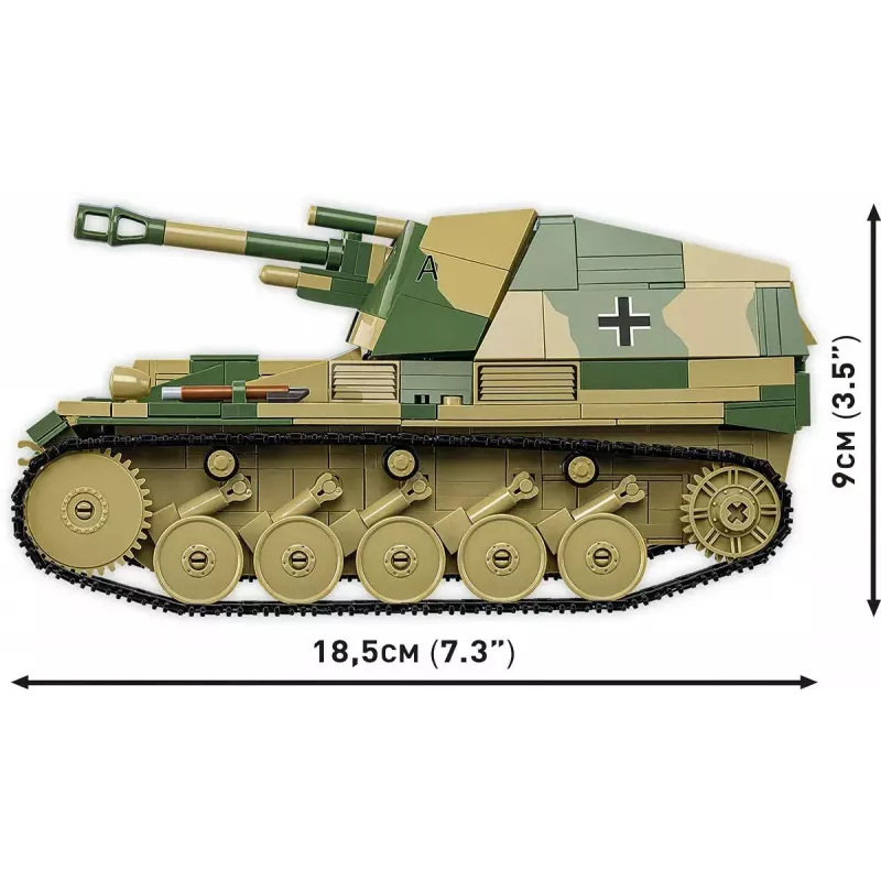 Cobi Blocks SD.KFZ.124 Wespe rakennussarja, 860 palikkaa