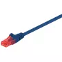 Goobay CAT 6 -verkkokaapeli U/UTP sininen 0,5m RJ-45
