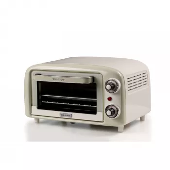 Ariete 3919 sähköinen miniuuni vintage, 800 W, 10 l tilavuus, kaksoislasi, retro, beige
