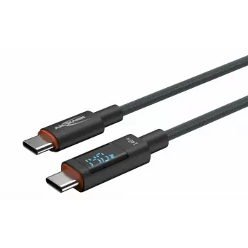 USB-kaapeli Ansmann 1700-0176 USB 2.0 1,2 m USB-C antrasiitti