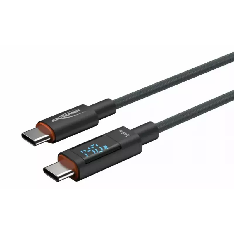 USB-kaapeli Ansmann 1700-0176 USB 2.0 1,2 m USB-C antrasiitti