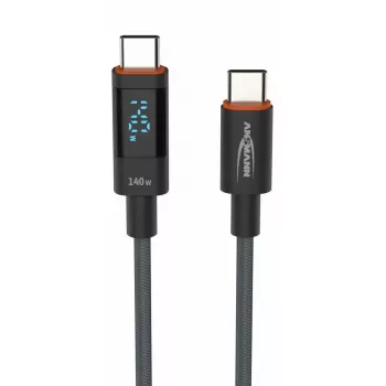 USB-kaapeli Ansmann 1700-0176 USB 2.0 1,2 m USB-C antrasiitti