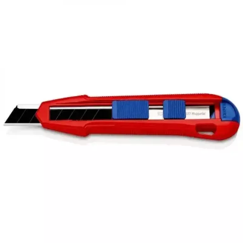 Katkaisuteräinen veitsi Knipex CutiX® musta sininen punainen
