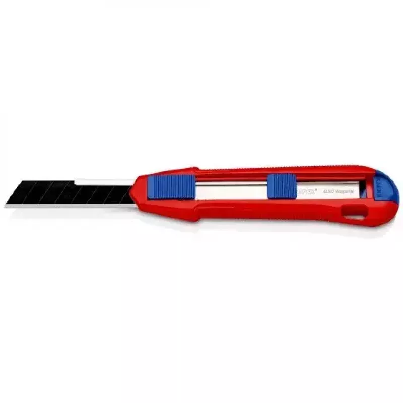Katkaisuteräinen veitsi Knipex CutiX® musta sininen punainen