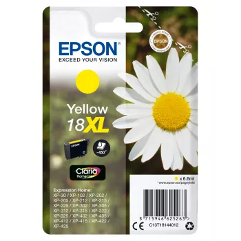 Mustepatruuna Epson 18XL keltainen 450 sivua muste C13T18144012