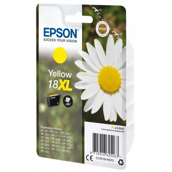 Mustepatruuna Epson 18XL keltainen 450 sivua muste C13T18144012