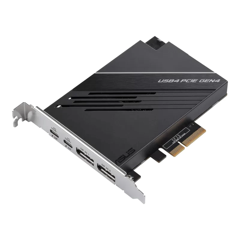 ASUS USB4 PCIe Gen4 -kortti liitäntäkortit/adapterit sisäinen DisplayPort, USB Type-C
