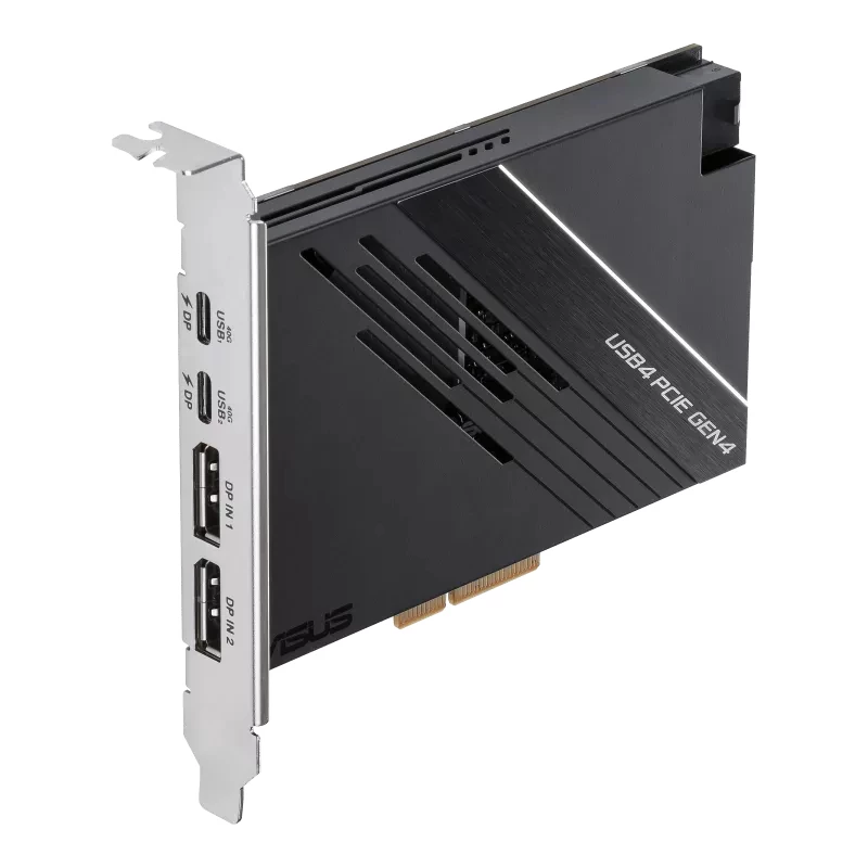 ASUS USB4 PCIe Gen4 -kortti liitäntäkortit/adapterit sisäinen DisplayPort, USB Type-C