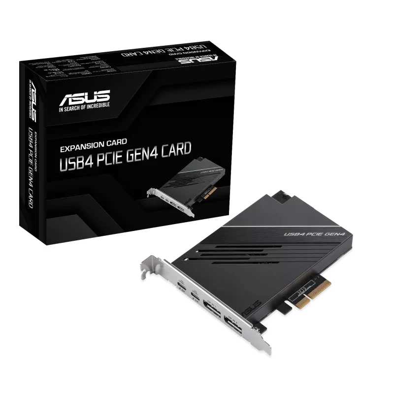 ASUS USB4 PCIe Gen4 -kortti liitäntäkortit/adapterit sisäinen DisplayPort, USB Type-C