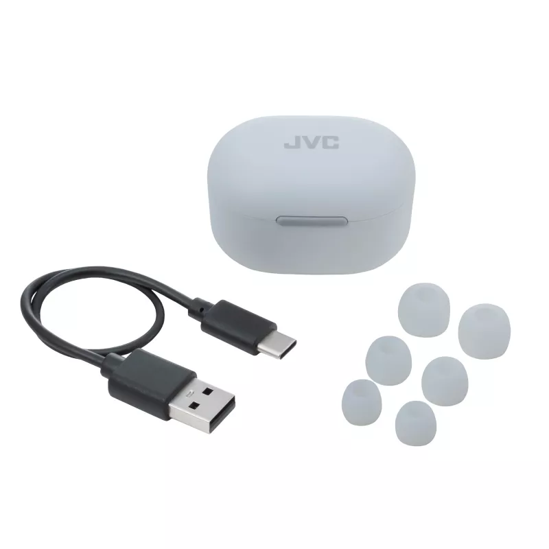 Kuulokemikrofoni JVC Active Noise Cancelling TWS valkoinen