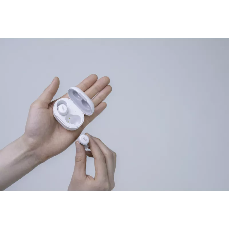 Kuulokemikrofoni JVC Active Noise Cancelling TWS valkoinen