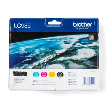 Brother LC985VALBPDR mustekasetti 4 kpl alkuperäinen musta, syaani, magenta, keltainen